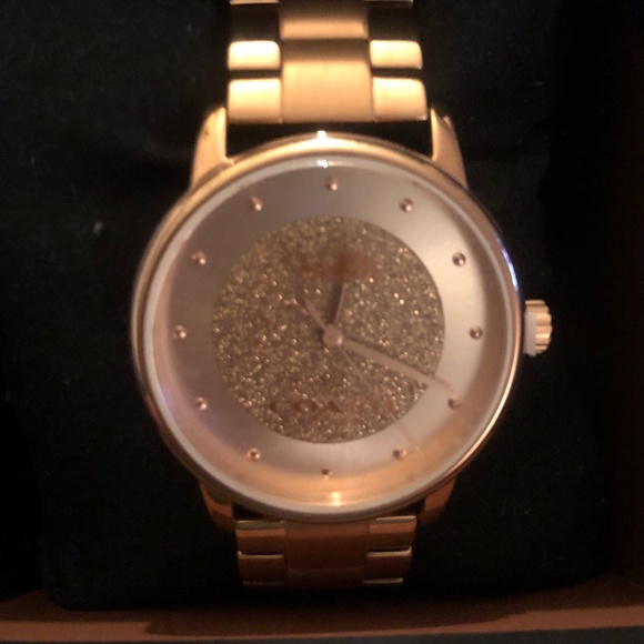 NIB DAZZLING COACH Rose Gold SPARKLE WATCH💖 - Picture 6 of 7